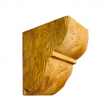 Декоративная консоль из полиуретана рустик EQ 015 classic светлая 19х17